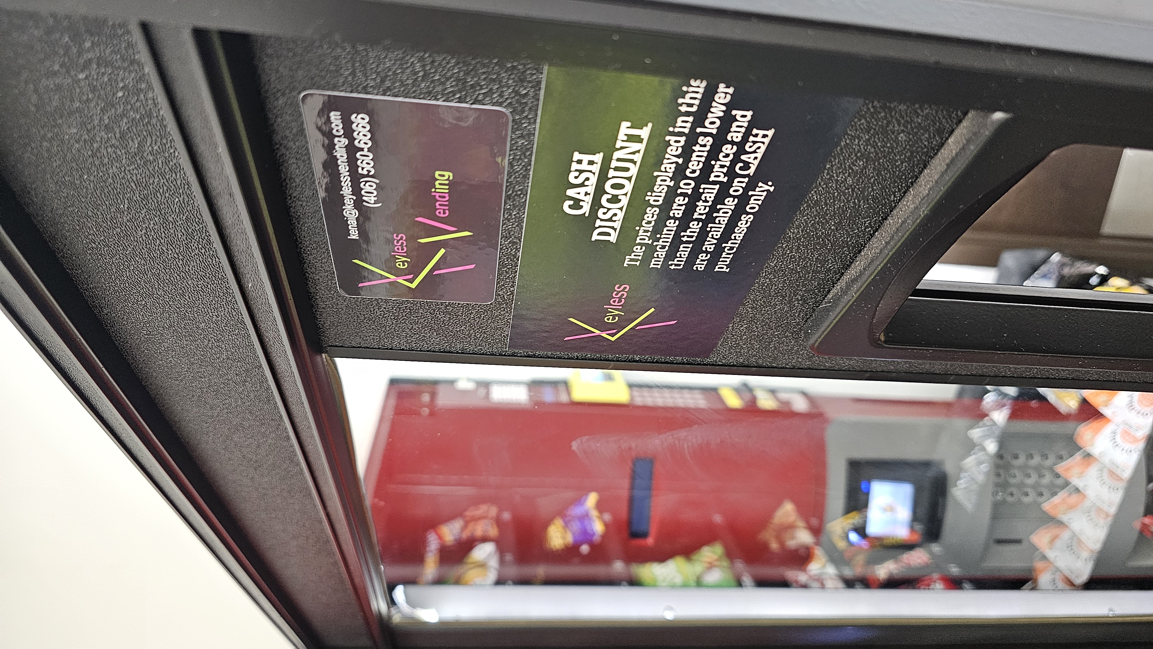 Modern cashless vending machine in Missoula Montana